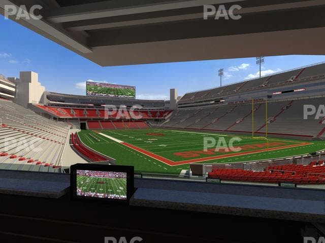 Razorback Stadium - Section Loge 64 Seat View