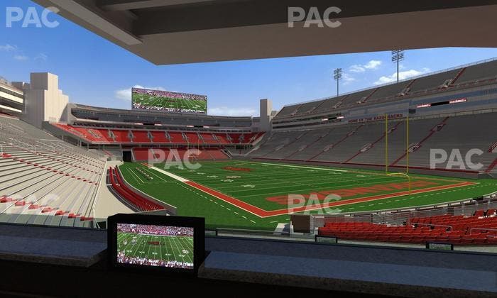 Razorback Stadium - Section Loge 64 Seat View