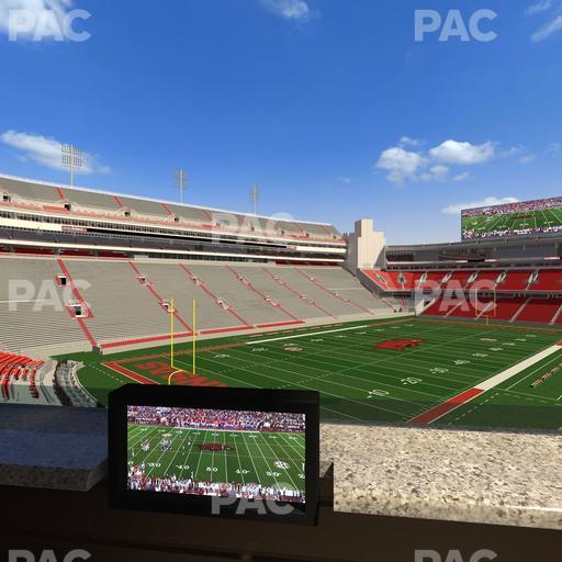Razorback Stadium - Section Loge 65 Seat View