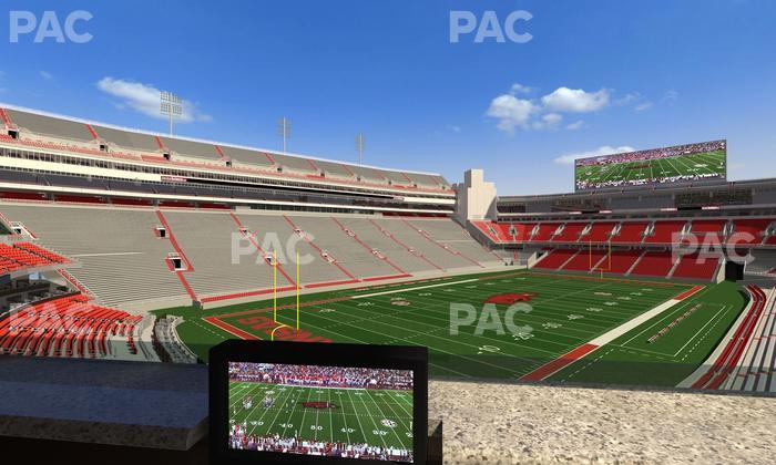Razorback Stadium - Section Loge 65 Seat View