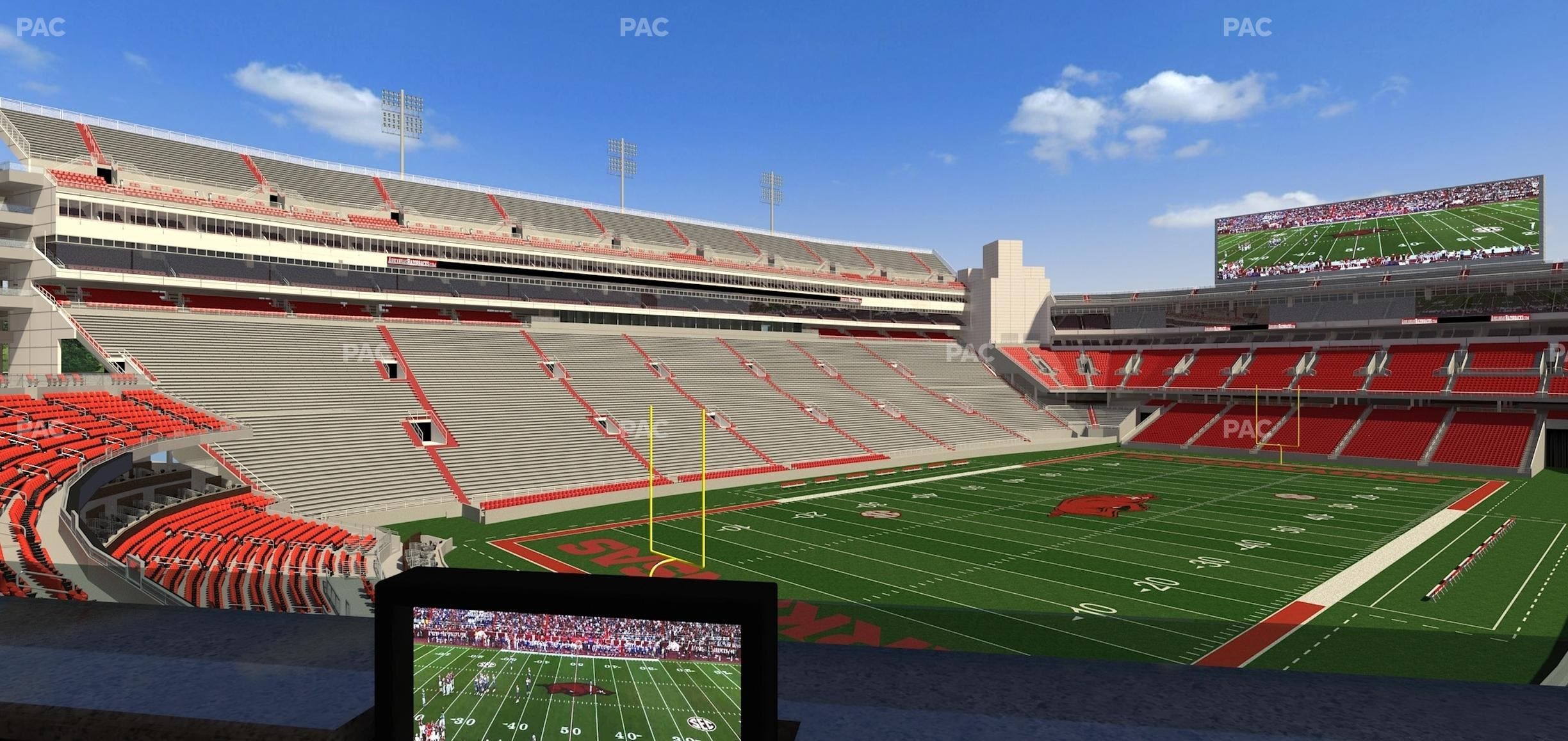Razorback Stadium - Section Loge 66 Seat View