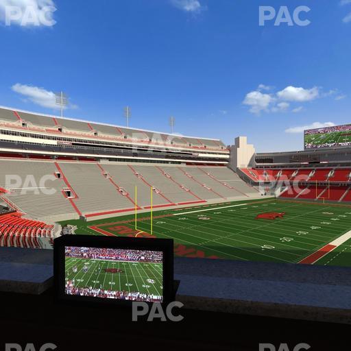Razorback Stadium - Section Loge 66 Seat View