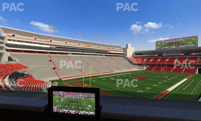 Razorback Stadium - Section Loge 66 Seat View