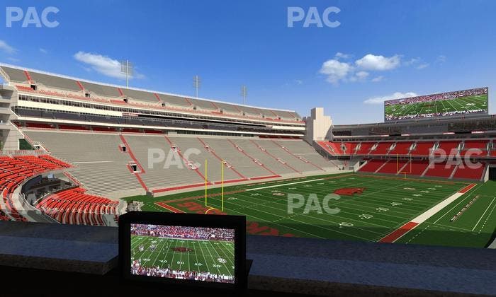 Razorback Stadium - Section Loge 66 Seat View
