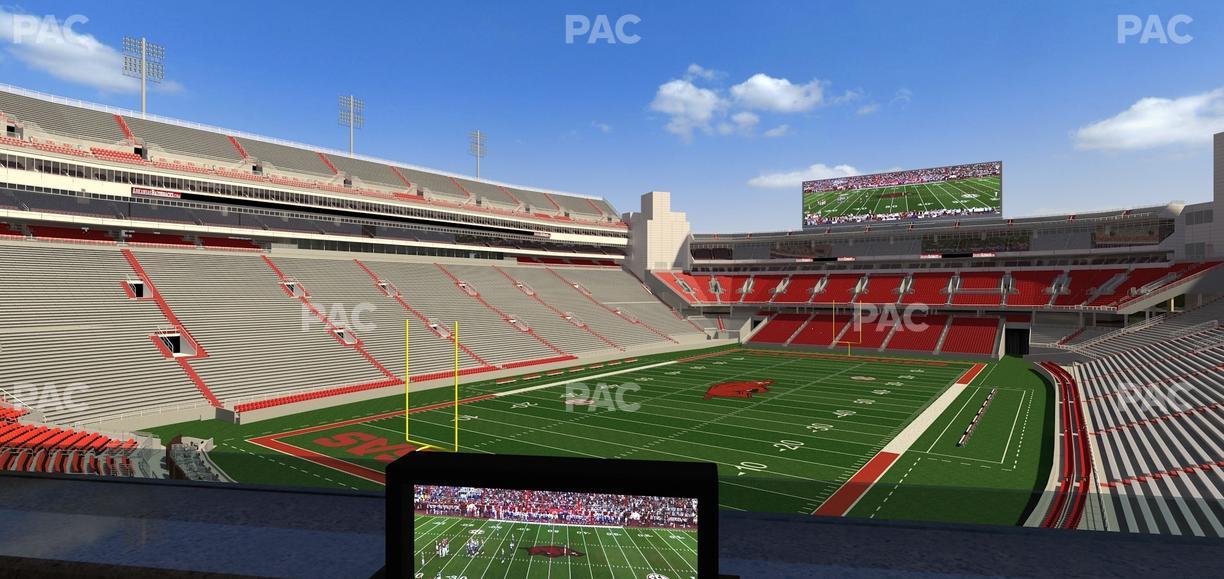 Razorback Stadium - Section Loge 67 Seat View