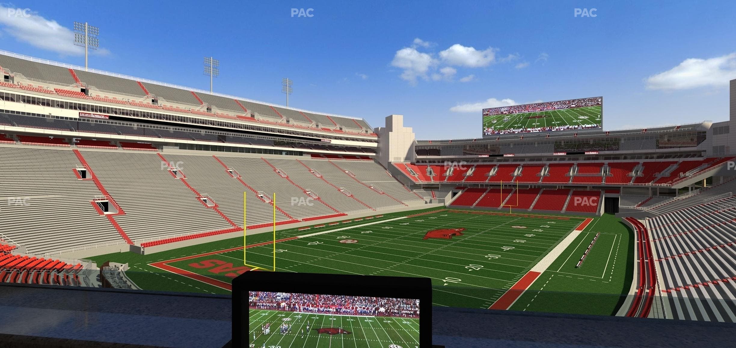 Razorback Stadium - Section Loge 67 Seat View