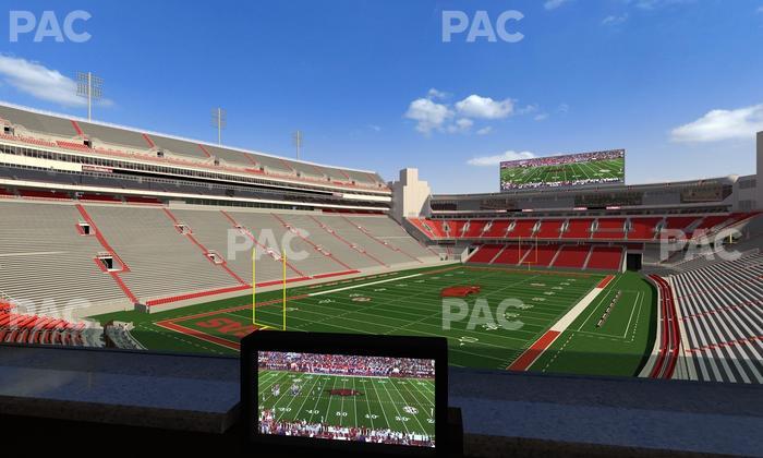 Razorback Stadium - Section Loge 67 Seat View