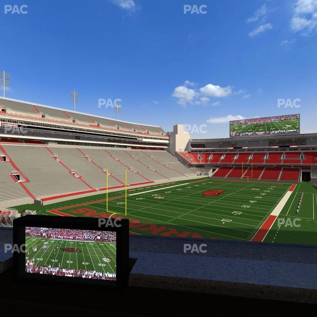 Razorback Stadium - Section Loge 68 Seat View