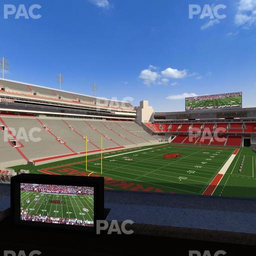 Razorback Stadium - Section Loge 68 Seat View