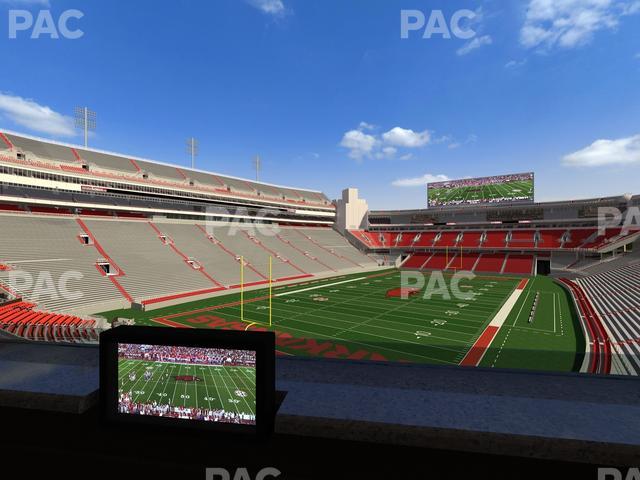 Razorback Stadium - Section Loge 68 Seat View Razorback Stadium - Section Loge 68 Seat View