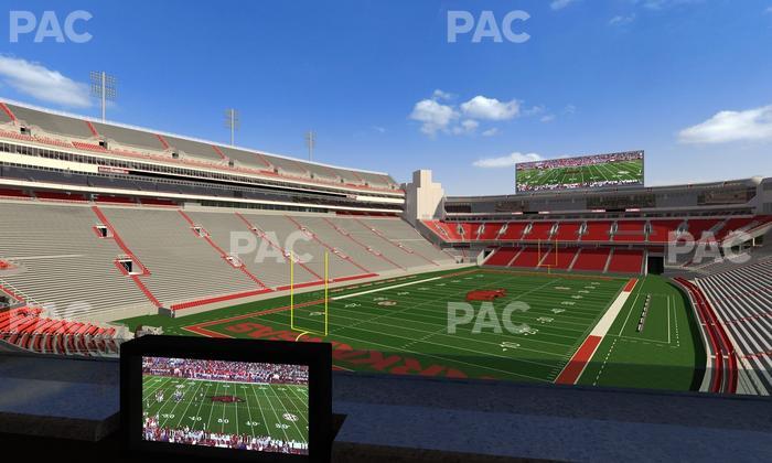 Razorback Stadium - Section Loge 68 Seat View