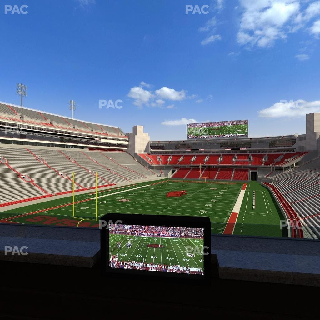 Razorback Stadium - Section Loge 69 Seat View