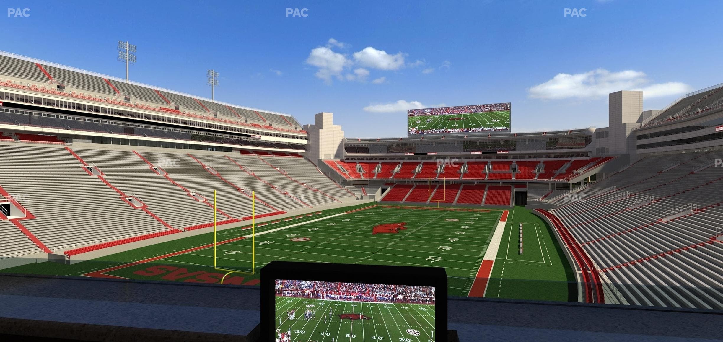 Razorback Stadium - Section Loge 69 Seat View