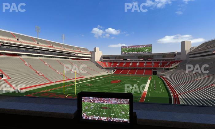 Razorback Stadium - Section Loge 69 Seat View