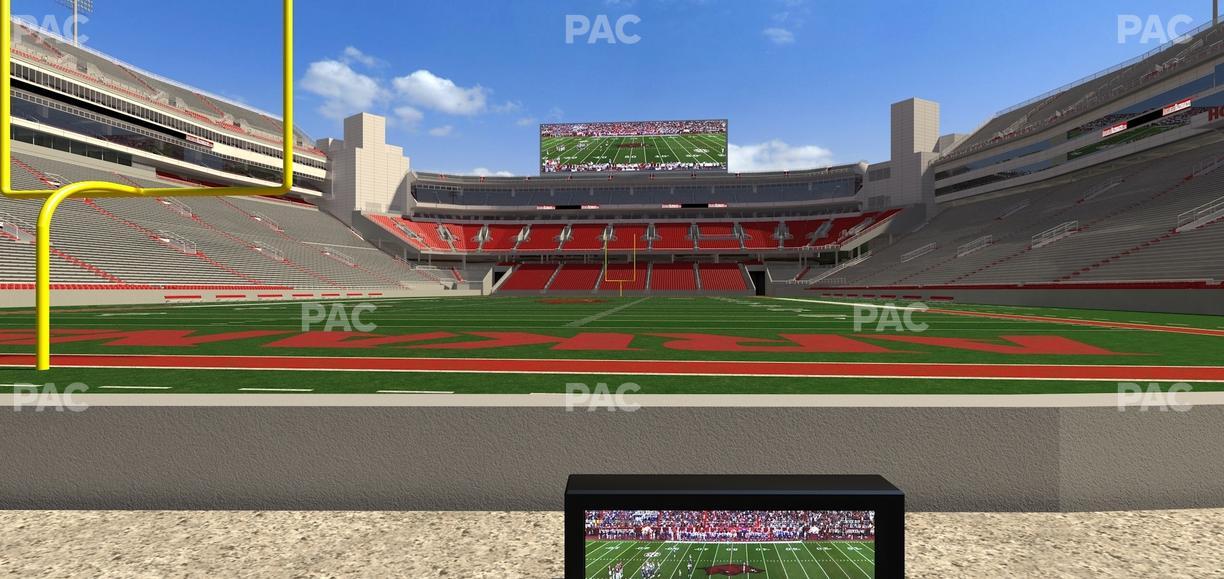 Razorback Stadium - Section Loge 7 Seat View