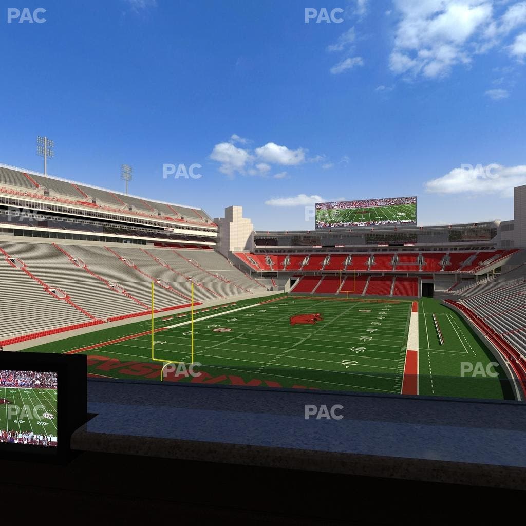 Razorback Stadium - Section Loge 70 Seat View