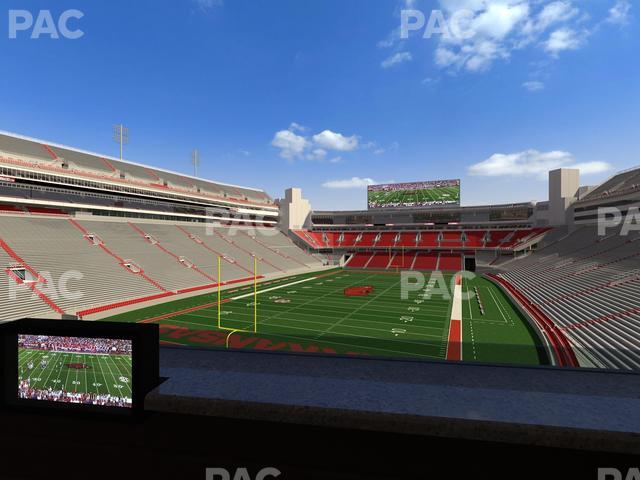 Razorback Stadium - Section Loge 70 Seat View Razorback Stadium - Section Loge 70 Seat View