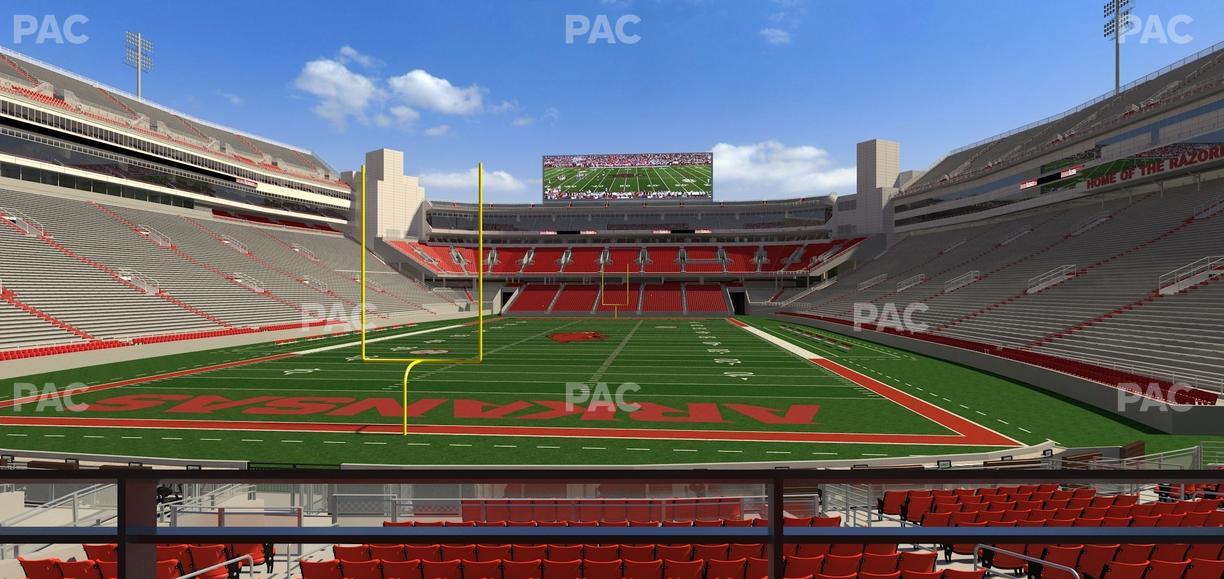 Razorback Stadium - Section Suite 1 Seat View
