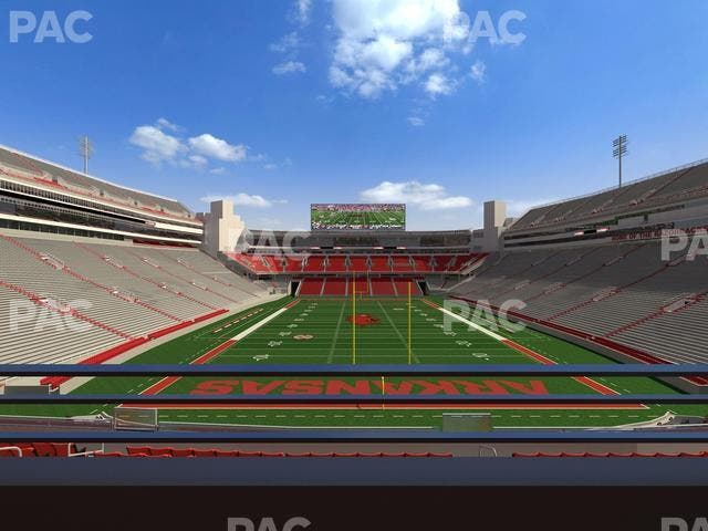 Razorback Stadium - Section Suite 12 Seat View