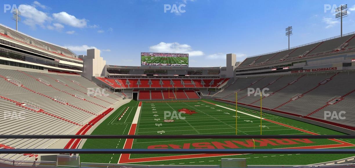 Razorback Stadium - Section Suite 16 Seat View