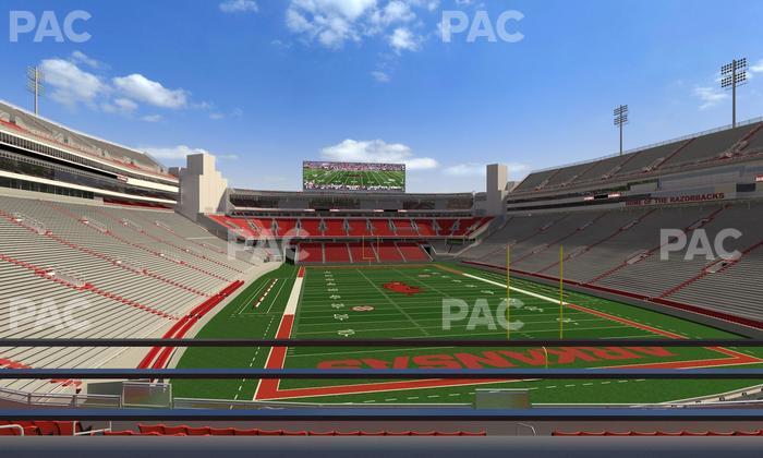 Razorback Stadium - Section Suite 16 Seat View