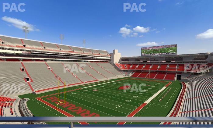 Razorback Stadium - Section Suite 17 Seat View
