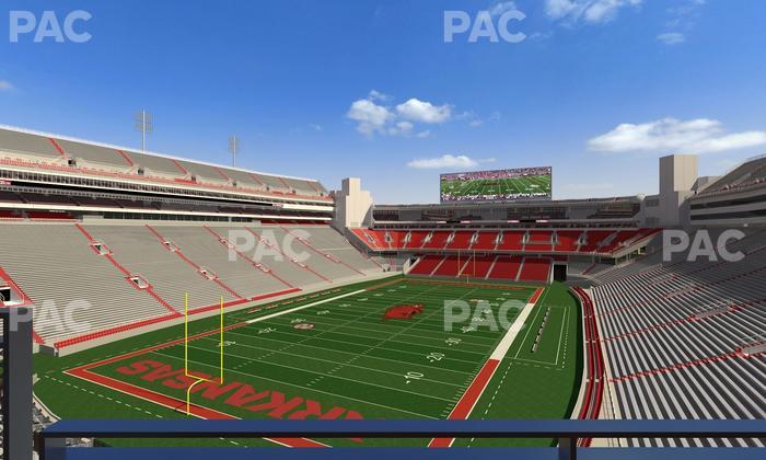 Razorback Stadium - Section Suite 19 Seat View