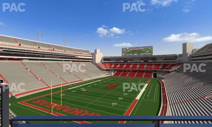 Razorback Stadium - Section Suite 19 Seat View