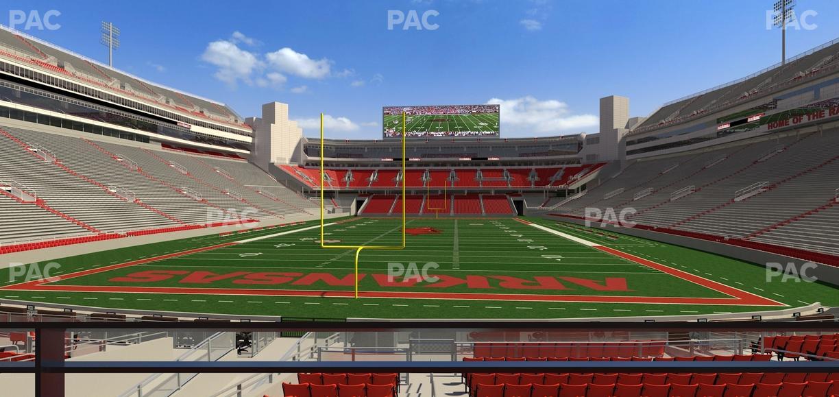 Razorback Stadium - Section Suite 2 Seat View