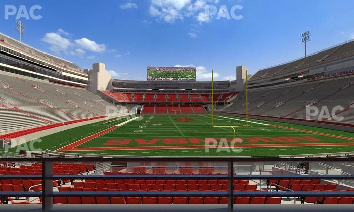 Razorback Stadium - Section Suite 6 Seat View