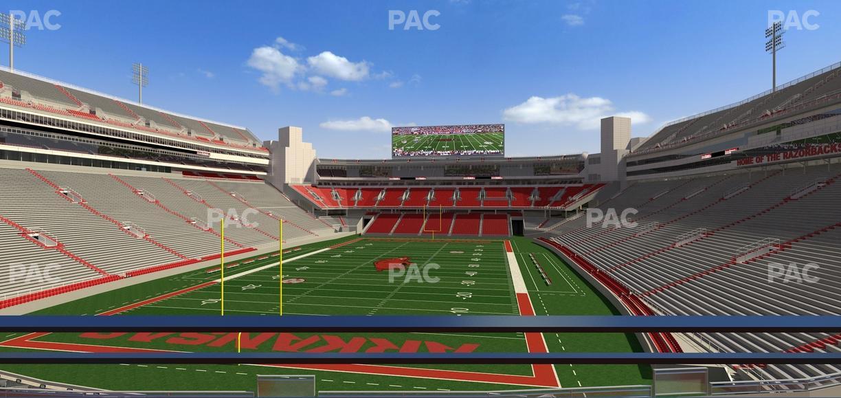 Razorback Stadium - Section Suite 7 Seat View
