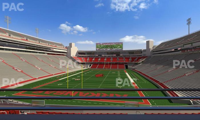 Razorback Stadium - Section Suite 8 Seat View