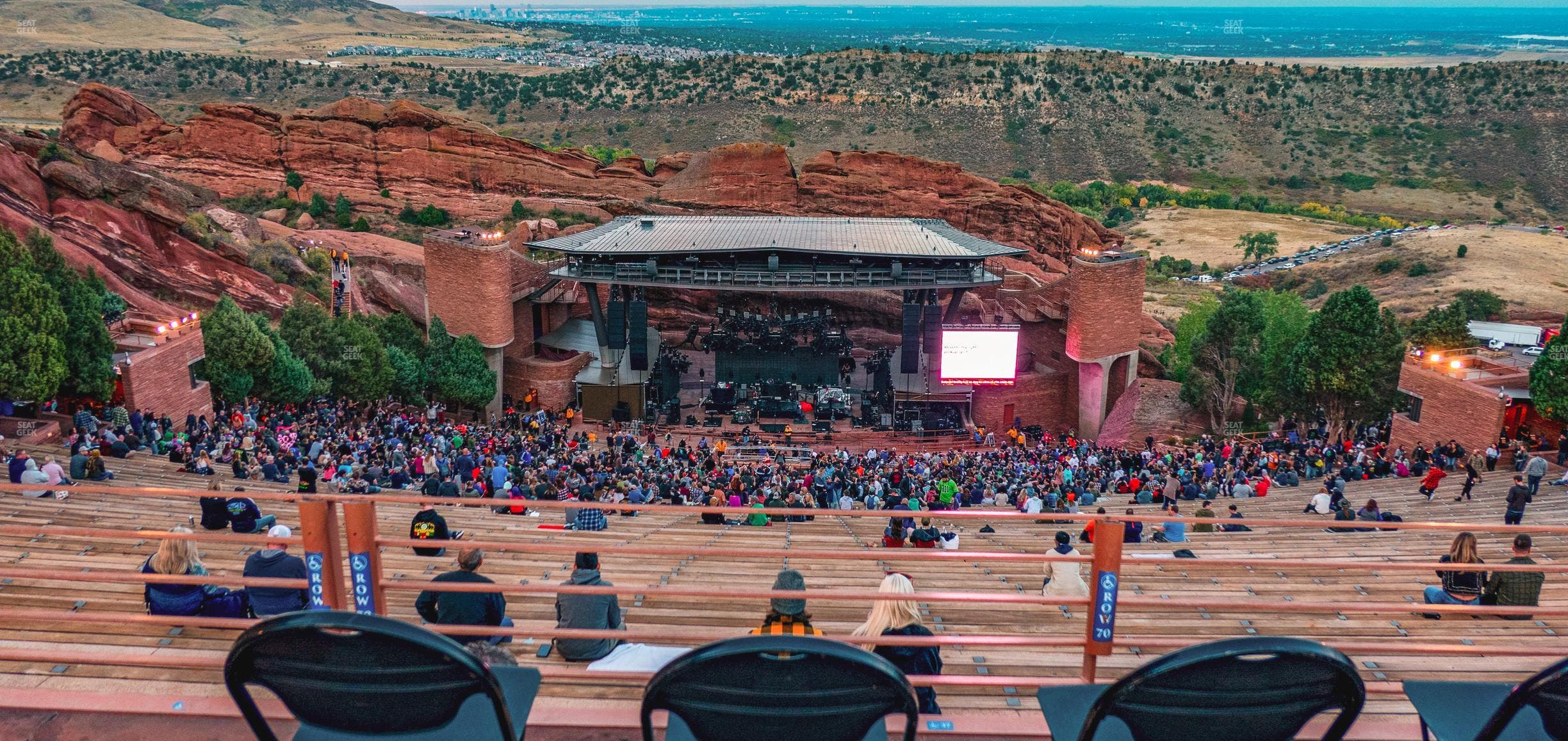 Red Rocks Amphitheatre - Section Back Ada Seat View