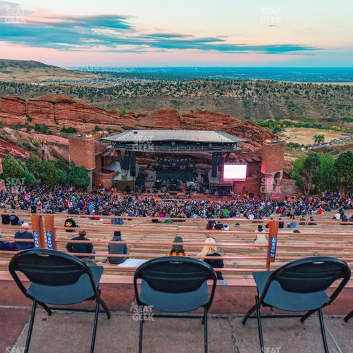 Red Rocks Amphitheatre - Section Back Ada Seat View