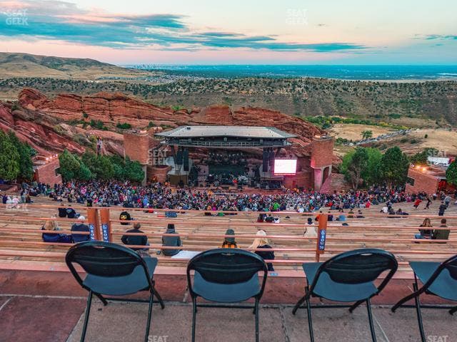 Red Rocks Amphitheatre - Section Back Ada Seat View