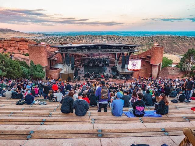 Red Rocks Amphitheatre - Section Reserved Back Center Left View Seat View Red Rocks Amphitheatre - Section Reserved Back Center Left View Seat View