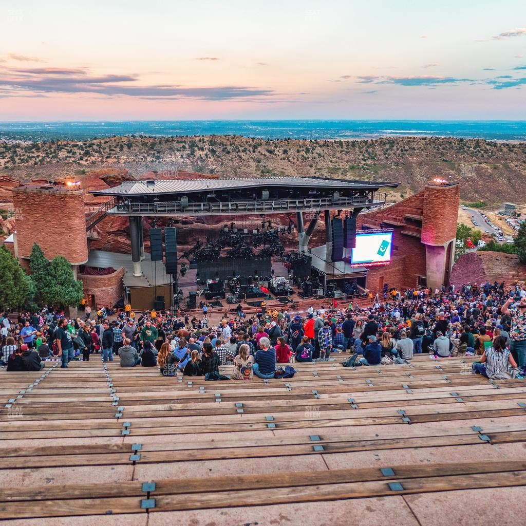Red Rocks Amphitheatre - Section Reserved Back Left View Seat View
