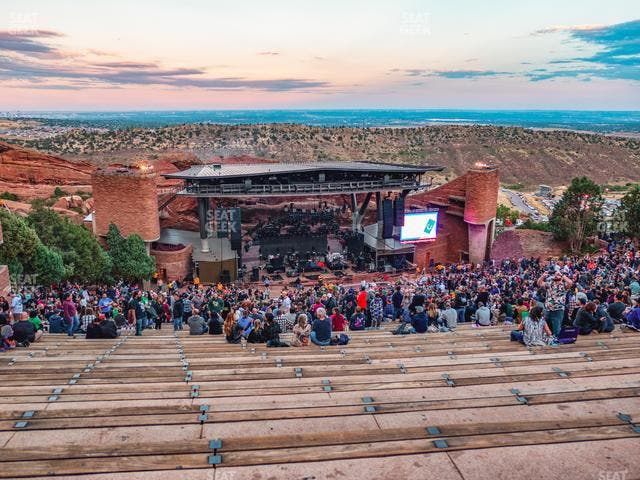 Red Rocks Amphitheatre - Section Reserved Back Left View Seat View