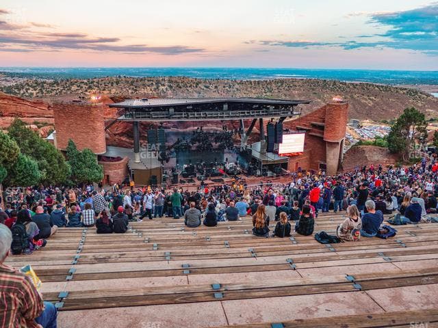 Red Rocks Amphitheatre - Section Reserved Back Left View Seat View Red Rocks Amphitheatre - Section Reserved Back Left View Seat View