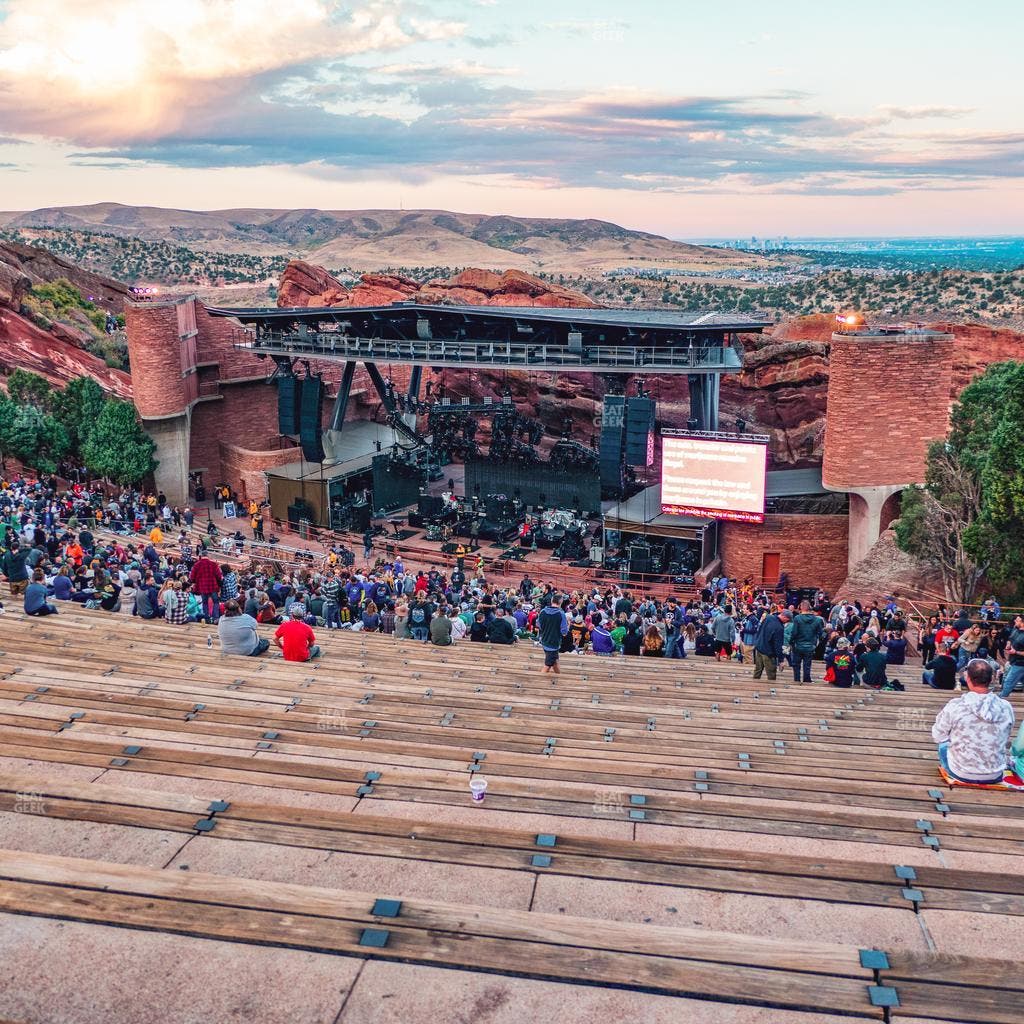 Red Rocks Amphitheatre - Section Reserved Back Right View Seat View