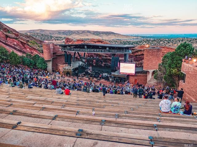 Red Rocks Amphitheatre - Section Reserved Back Right View Seat View Red Rocks Amphitheatre - Section Reserved Back Right View Seat View