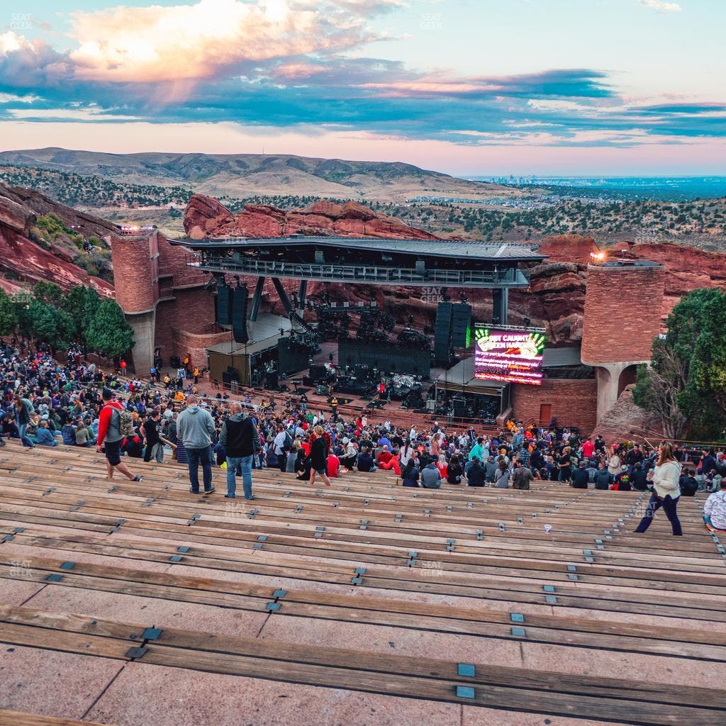 Red Rocks Amphitheatre - Section Reserved Back Right View Seat View