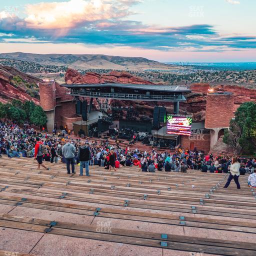 Red Rocks Amphitheatre - Section Reserved Back Right View Seat View