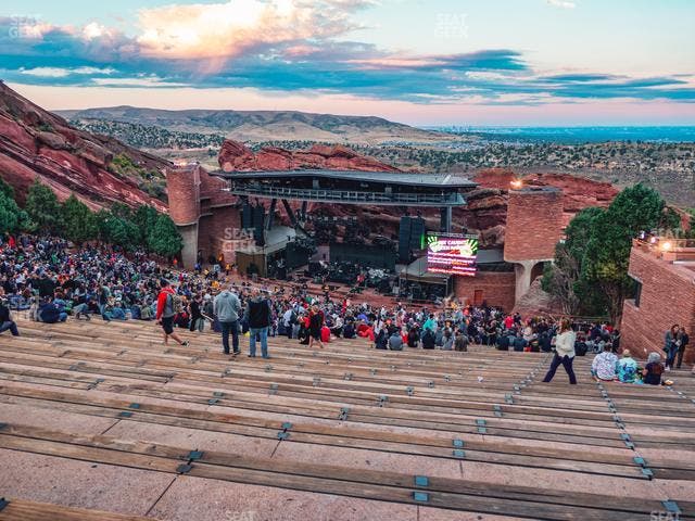 Red Rocks Amphitheatre - Section Reserved Back Right View Seat View