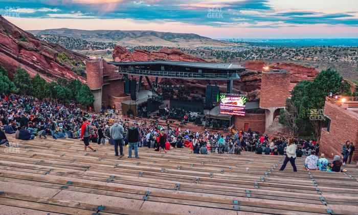 Red Rocks Amphitheatre - Section Reserved Back Right View Seat View