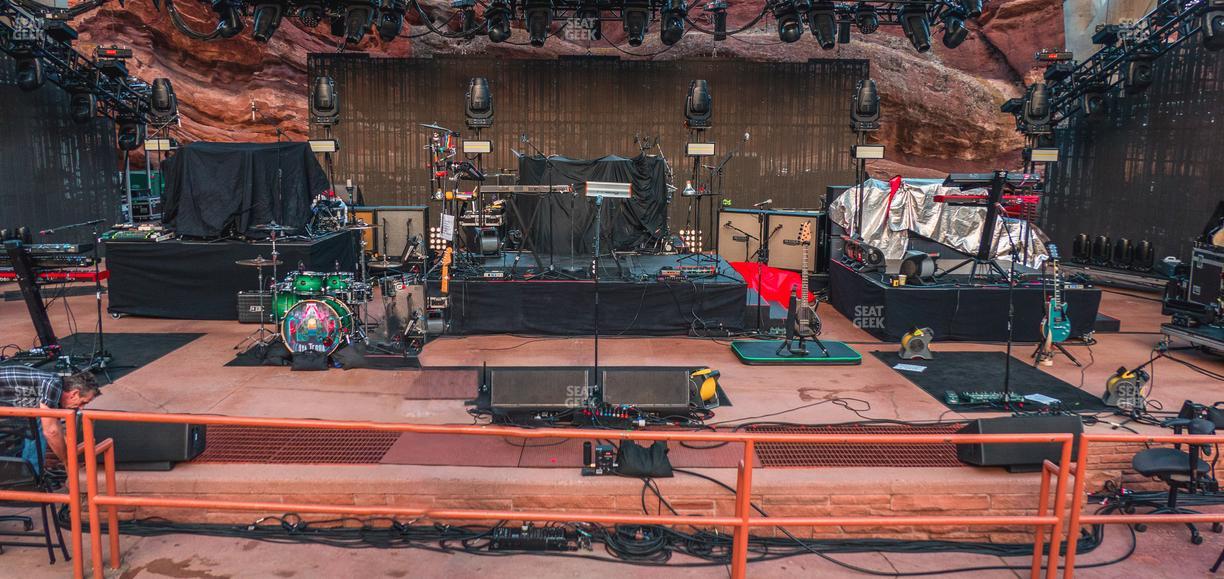 Red Rocks Amphitheatre - Section Reserved Front Center View Seat View