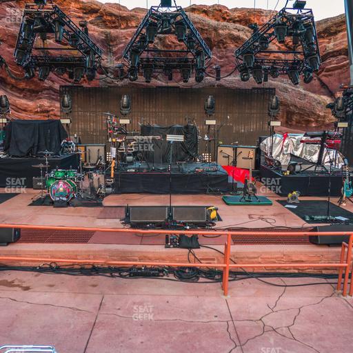Red Rocks Amphitheatre - Section Reserved Front Center View Seat View