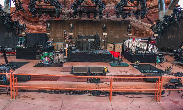 Red Rocks Amphitheatre - Section Reserved Front Center View Seat View