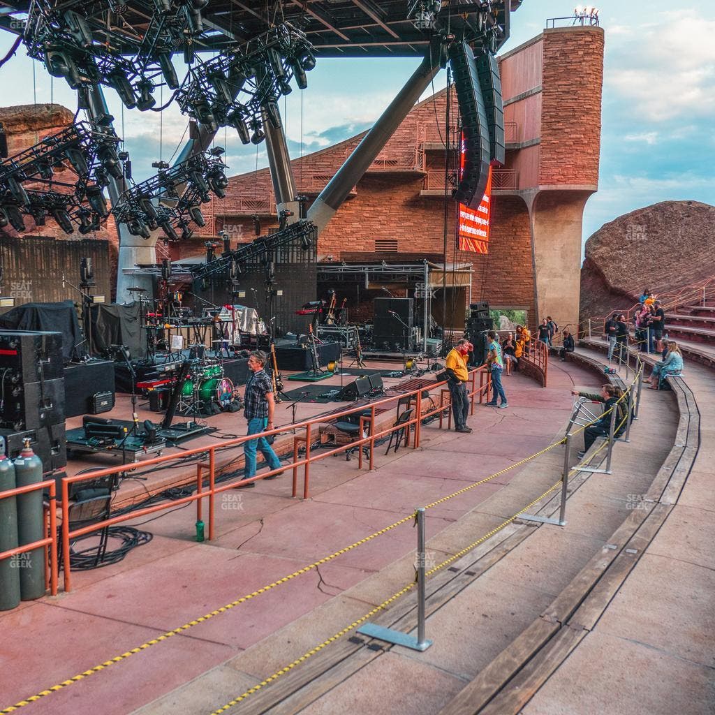 Red Rocks Amphitheatre - Section Reserved Front Left View Seat View