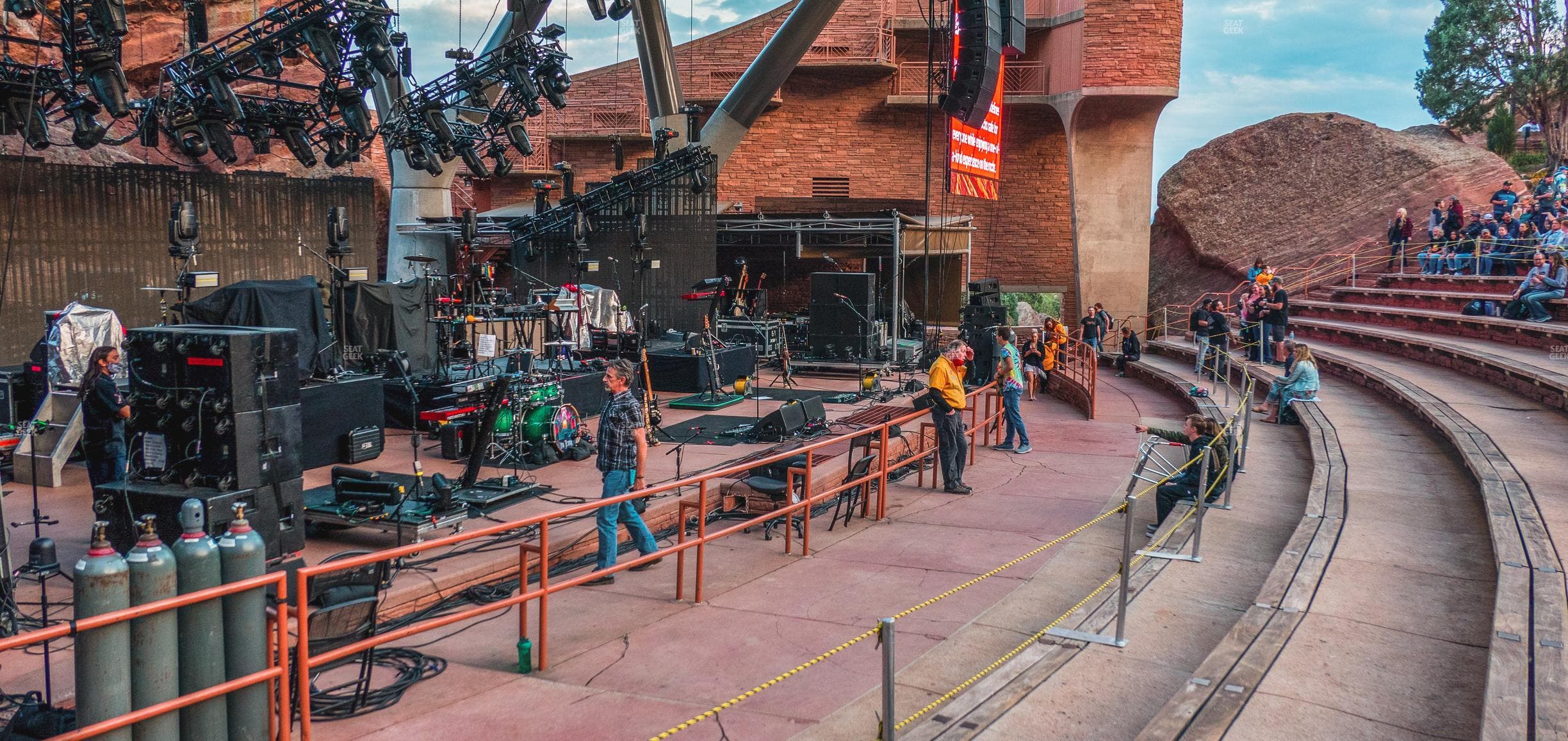 Red Rocks Amphitheatre - Section Reserved Front Left View Seat View